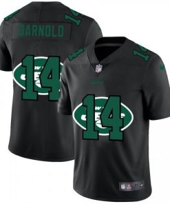 New York New York Jets #14 Sam Darnold Nike Team Logo Dual Overlap Limited NFL Jersey Black