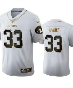 New York New York Jets #33 Jamal Adams Nike White Golden Edition Vapor Limited NFL 100 Jersey