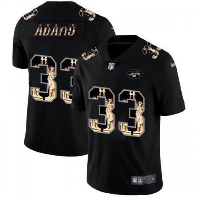 New York New York Jets #33 Jamal Adams Carbon Black Vapor Statue Of Liberty Limited NFL Jersey