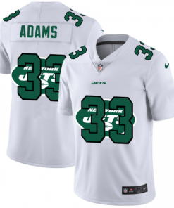 New York New York Jets #33 Jamal Adams White Nike Team Logo Dual Overlap Limited NFL Jersey