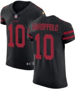 Nike 49ers #10 Jimmy Garoppolo Black Alternate Stitched NFL Vapor Untouchable Elite Jersey
