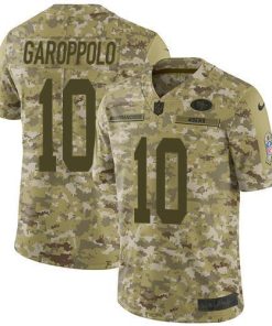 Nike 49ers #10 Jimmy Garoppolo Camo Stitched NFL Limited 2018 Salute To Service Jersey