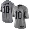 Nike 49ers #10 Jimmy Garoppolo Gray Stitched NFL Limited Gridiron Gray Jersey