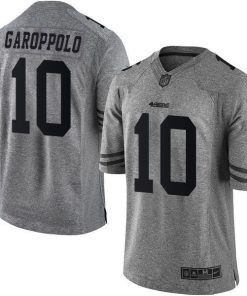 Nike 49ers #10 Jimmy Garoppolo Gray Stitched NFL Limited Gridiron Gray Jersey