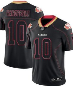 Nike 49ers #10 Jimmy Garoppolo Lights Out Black Stitched NFL Limited Rush Jersey