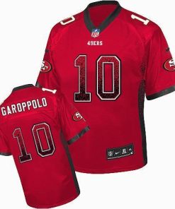 Nike 49ers #10 Jimmy Garoppolo Red Team Color Stitched NFL Elite Drift Fashion Jersey