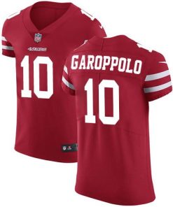 Nike 49ers #10 Jimmy Garoppolo Red Team Color Stitched NFL Vapor Untouchable Elite Jersey