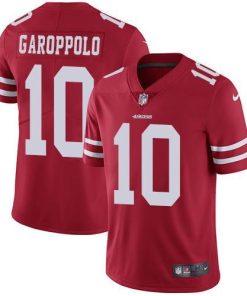 Nike 49ers #10 Jimmy Garoppolo Red Team Color Stitched NFL Vapor Untouchable Limited Jersey