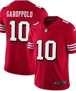 Nike 49ers #10 Jimmy Garoppolo Red Team Color Stitched NFL Vapor Untouchable Limited II Jersey
