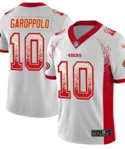 Nike 49ers #10 Jimmy Garoppolo White Stitched NFL Limited Rush Drift Fashion Jersey
