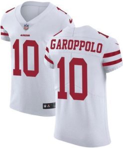 Nike 49ers #10 Jimmy Garoppolo White Stitched NFL Vapor Untouchable Elite Jersey