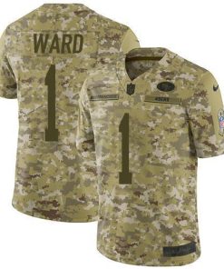Nike 49ers #1 Jimmie Ward Camo Stitched NFL Limited 2018 Salute To Service Jersey