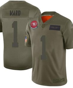 Nike 49ers #1 Jimmie Ward Camo Stitched NFL Limited 2019 Salute To Service Jersey