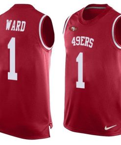 Nike 49ers #1 Jimmie Ward Red Team Color Stitched NFL Limited Tank Top Jersey