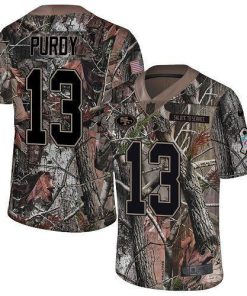 Nike 49ers #13 Brock Purdy Camo Stitched NFL Limited Rush Realtree Jersey