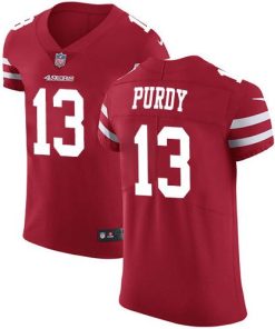 Nike 49ers #13 Brock Purdy Red Team Color Stitched NFL Vapor Untouchable Elite Jersey