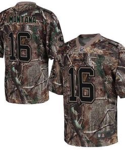 Nike 49ers #16 Joe Montana Camo Stitched NFL Realtree Elite Jersey