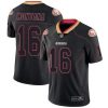 Nike 49ers #16 Joe Montana Lights Out Black Stitched NFL Limited Rush Jersey