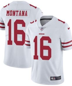 Nike 49ers #16 Joe Montana White Stitched NFL Vapor Untouchable Limited Jersey