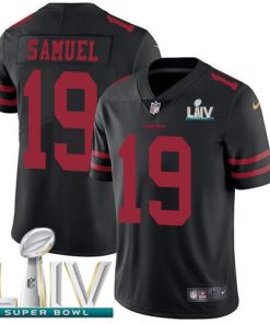 Nike 49ers #19 Deebo Samuel Black Super Bowl LIV 2020 Alternate Stitched NFL Vapor Untouchable Limited Jersey