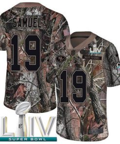 Nike 49ers #19 Deebo Samuel Camo Super Bowl LIV 2020 Stitched NFL Limited Rush Realtree Jersey