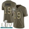 Nike 49ers #19 Deebo Samuel Olive/Camo Super Bowl LIV 2020 Stitched NFL Limited 2017 Salute To Service Jersey