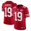 Nike 49ers #19 Deebo Samuel Red 75th Anniversary Stitched NFL Vapor Untouchable Limited Jersey