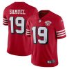 Nike 49ers #19 Deebo Samuel Red Rush 75th Anniversary Stitched NFL Vapor Untouchable Limited Jersey