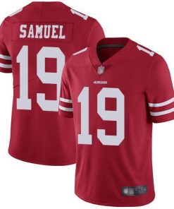 Nike 49ers #19 Deebo Samuel Red Team Color Stitched NFL Vapor Untouchable Limited Jersey