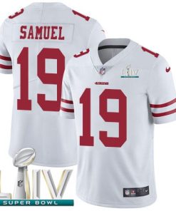 Nike 49ers #19 Deebo Samuel White Super Bowl LIV 2020 Stitched NFL Vapor Untouchable Limited Jersey