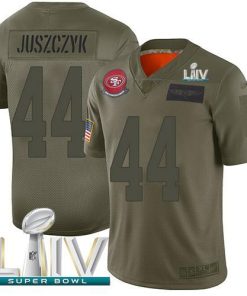 Nike 49ers #44 Kyle Juszczyk Camo Super Bowl LIV 2020 Stitched NFL Limited 2019 Salute To Service Jersey