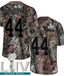 Nike 49ers #44 Kyle Juszczyk Camo Super Bowl LIV 2020 Stitched NFL Limited Rush Realtree Jersey