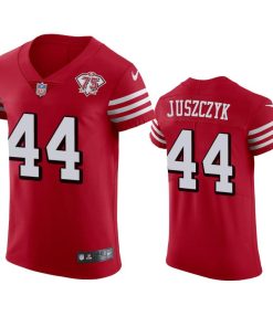 Nike 49ers #44 Kyle Juszczyk Red Rush 75th Anniversary Stitched NFL Vapor Untouchable Elite Jersey