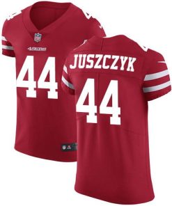 Nike 49ers #44 Kyle Juszczyk Red Team Color Stitched NFL Vapor Untouchable Elite Jersey
