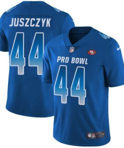 Nike 49ers #44 Kyle Juszczyk Royal Stitched NFL Limited NFC 2018 Pro Bowl Jersey