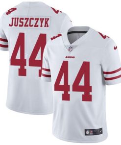 Nike 49ers #44 Kyle Juszczyk White Stitched NFL Vapor Untouchable Limited Jersey