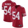 Nike 49ers #54 Fred Warner Red Team Color Stitched NFL Vapor Untouchable Limited Jersey