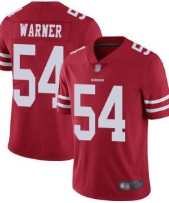 Nike 49ers #54 Fred Warner Red Team Color Stitched NFL Vapor Untouchable Limited Jersey