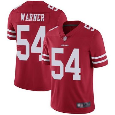 Nike 49ers #54 Fred Warner Red Team Color Stitched NFL Vapor Untouchable Limited Jersey