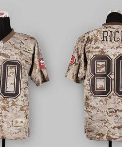 Nike 49ers #80 Jerry Rice Camo USMC Stitched NFL Elite Jersey