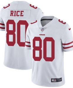Nike 49ers #80 Jerry Rice White Stitched NFL Vapor Untouchable Limited Jersey