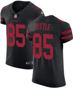 Nike 49ers #85 George Kittle Black Alternate Stitched NFL Vapor Untouchable Elite Jersey