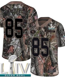 Nike 49ers #85 George Kittle Camo Super Bowl LIV 2020 Stitched NFL Limited Rush Realtree Jersey