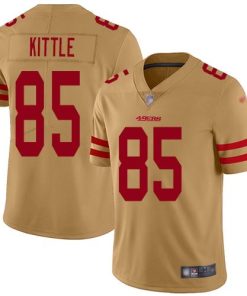 Nike 49ers #85 George Kittle Gold Stitched NFL Limited Inverted Legend Jersey