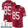 Nike 49ers #85 George Kittle Red Super Bowl LIV 2020 Team Color Stitched NFL Vapor Untouchable Limited Jersey