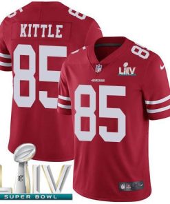 Nike 49ers #85 George Kittle Red Super Bowl LIV 2020 Team Color Stitched NFL Vapor Untouchable Limited Jersey