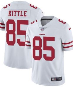 Nike 49ers #85 George Kittle White Stitched NFL Vapor Untouchable Limited Jersey