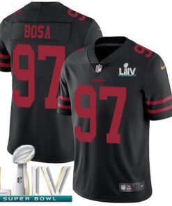 Nike 49ers #97 Nick Bosa Black Super Bowl LIV 2020 Alternate Stitched NFL Vapor Untouchable Limited Jersey