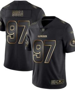 Nike 49ers #97 Nick Bosa Black/Gold Stitched NFL Vapor Untouchable Limited Jersey