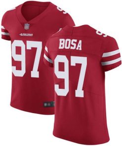 Nike 49ers #97 Nick Bosa Red Team Color Stitched NFL Vapor Untouchable Elite Jersey